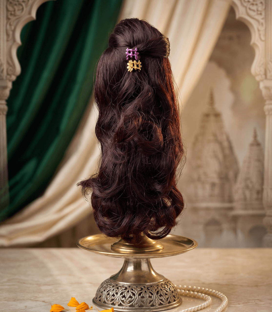Radha Rani Kesh Handcrafted Wavy Festive Hair — image 1